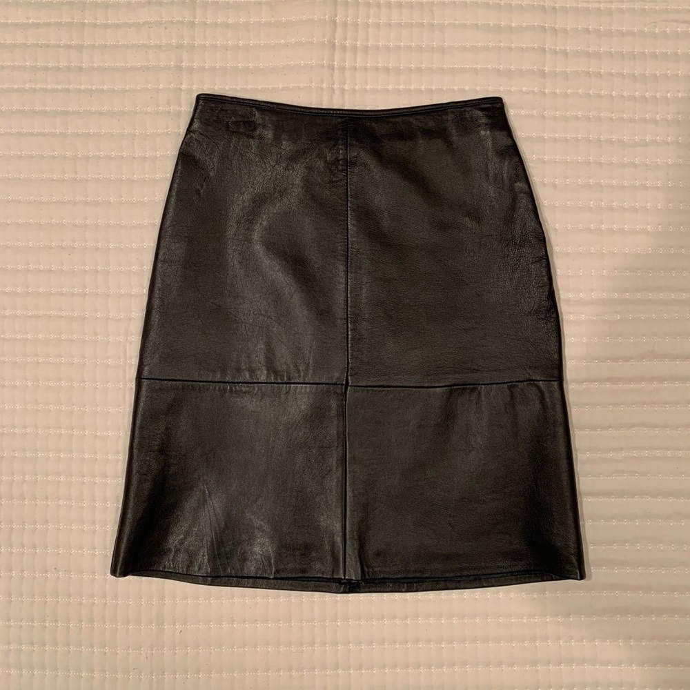 For Joseph Leather Skirt